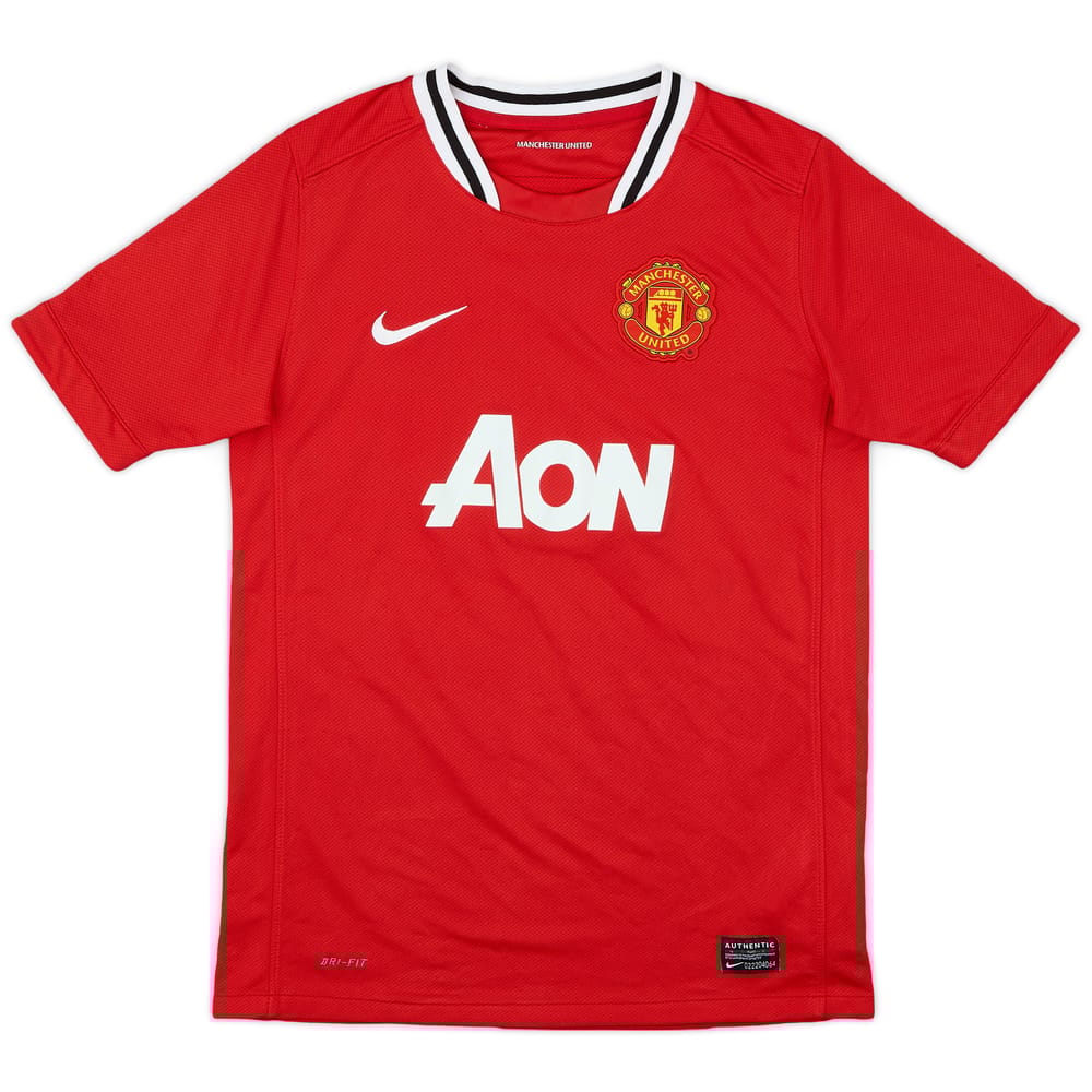 2011-12 Manchester United Home Shirt - 9/10 - (L.Boys)