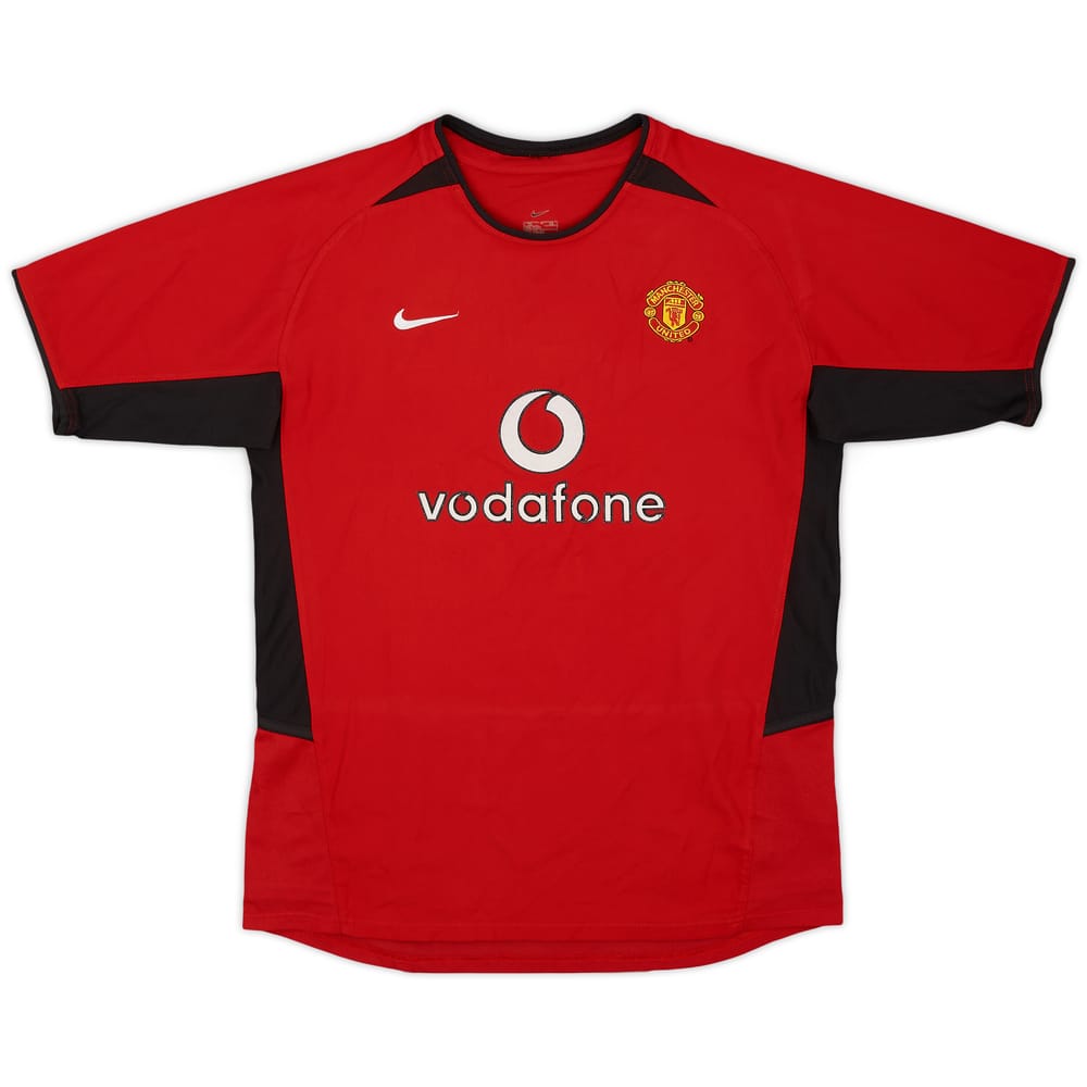 2002-04 Manchester United Home Shirt - 8/10 - (XL.Boys)