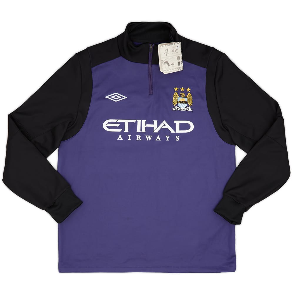 2012-13 Manchester City Umbro 1/4 Zip Track Jacket (L)