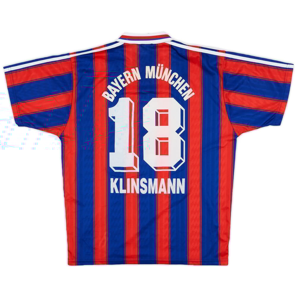 1995-97 Bayern Munich Home Shirt Klinsmann #18 - 7/10 - (L)
