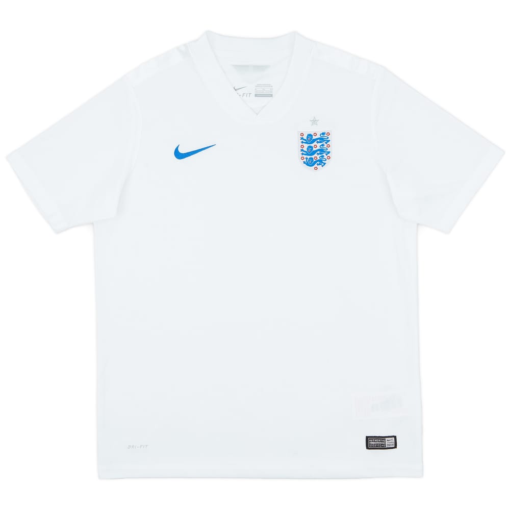 2014-15 England Home Shirt - 7/10 - (XL.Boys)