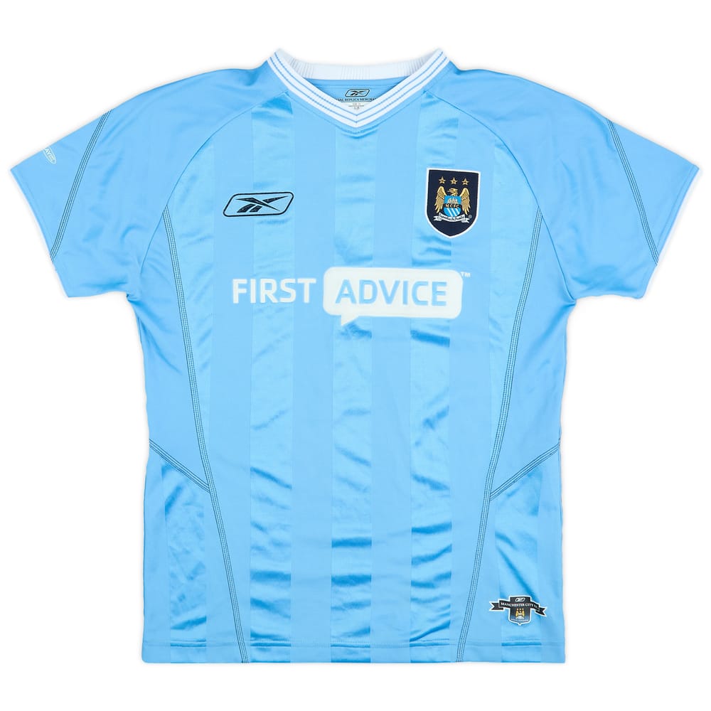 2003-04 Manchester City Home Shirt - 9/10 - (Women's S)
