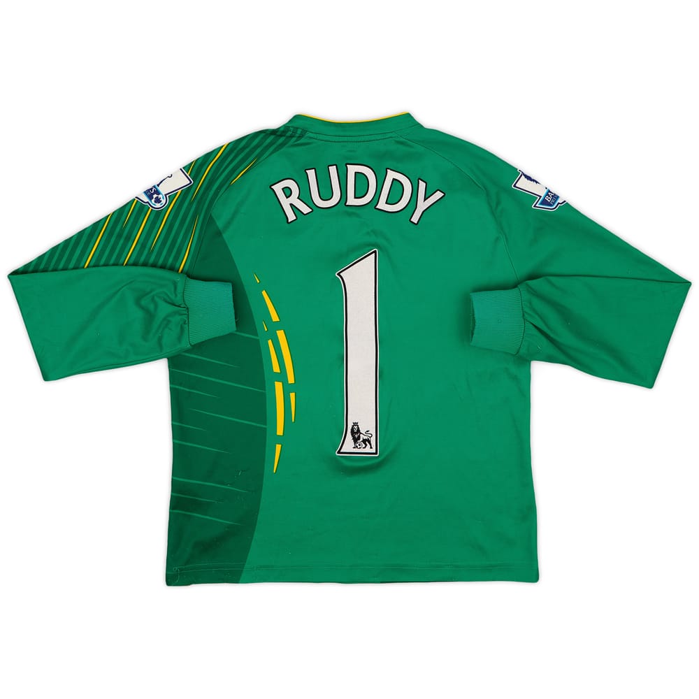 2012-13 Norwich GK Shirt Ruddy #1 - 5/10 - (XL.Boys)