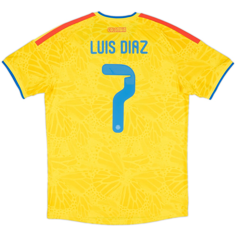 2026-27 Colombia Authentic Home Shirt Luis Diaz #7
