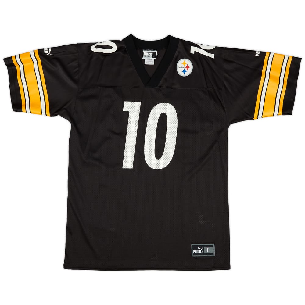 1997-00 Pittsburgh Steelers Stewart #10 Puma Home Jersey (Excellent) L