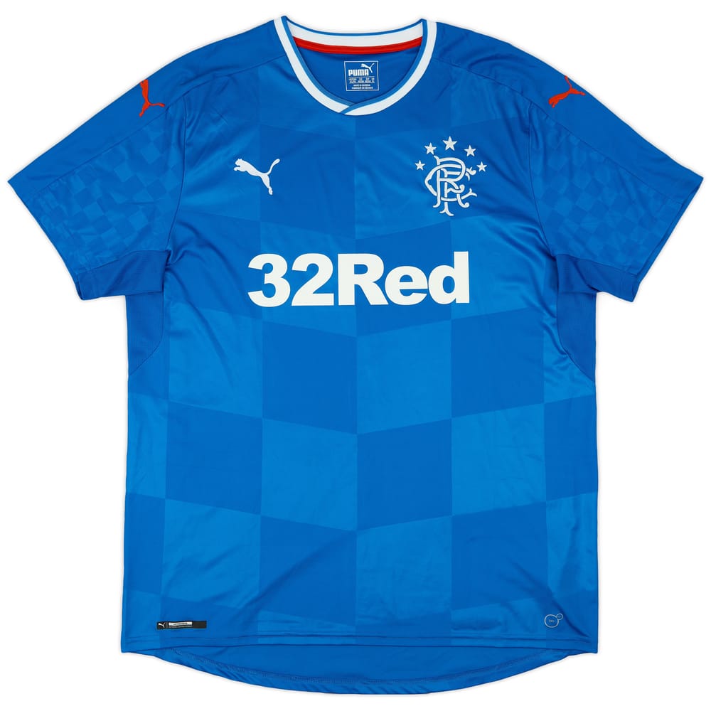 2016-18 Rangers Home Shirt - 9/10 - (XL)