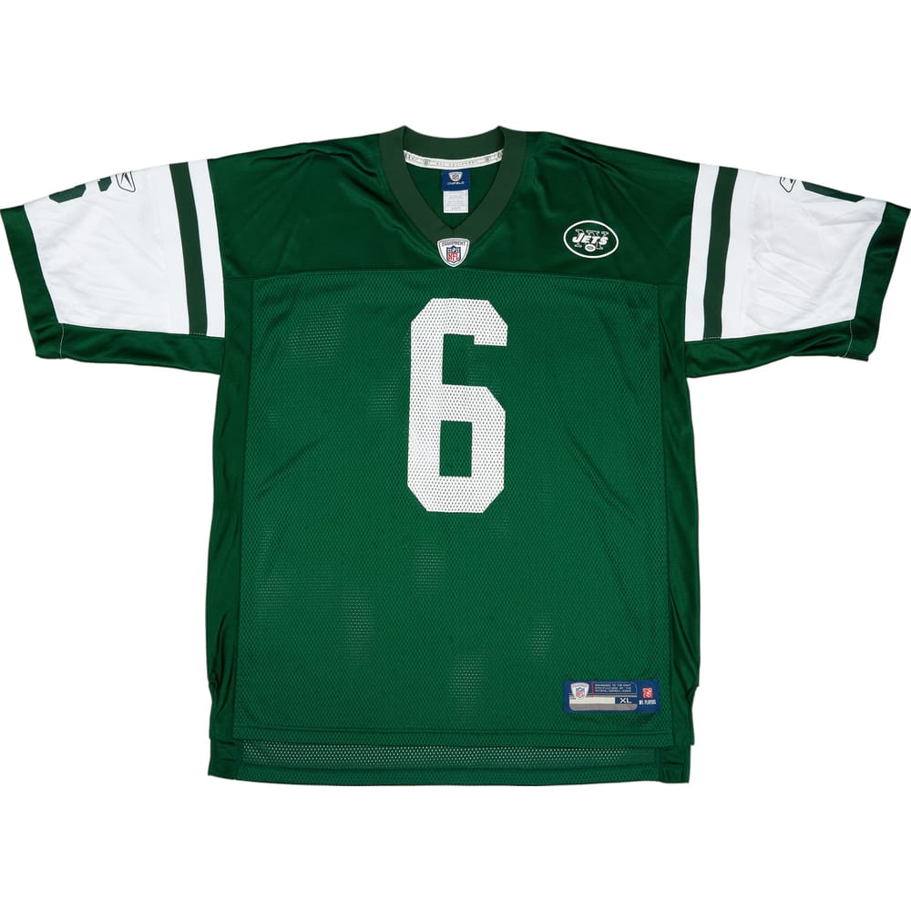 2009-11 New York Jets Sanchez #6 Reebok On Field Home Jersey (Excellent) XL