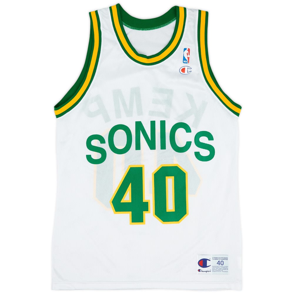 1991-95 Seattle SuperSonics Kemp #40 Champion Home Jersey (Mint) M