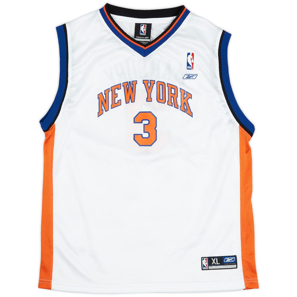 2004-06 New York Knicks Marbury #3 Reebok Home Jersey (Excellent) XL.Kids