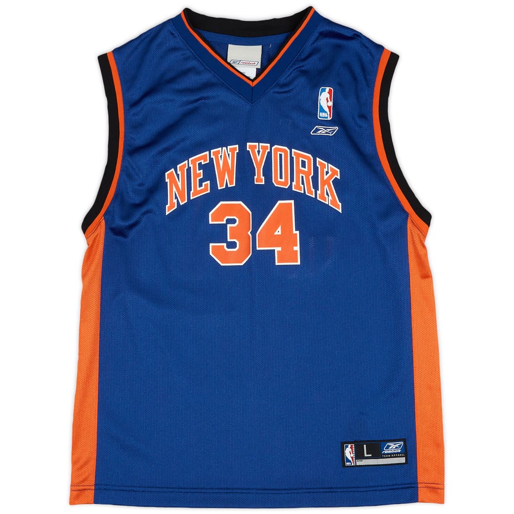 2002-04 New York Knicks McDyess #24 Reebok Away Jersey (Excellent) L.Kids