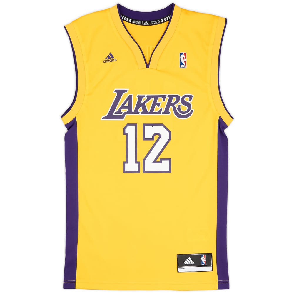2012-13 LA Lakers Howard #12 adidas Home Jersey (Very Good) XS