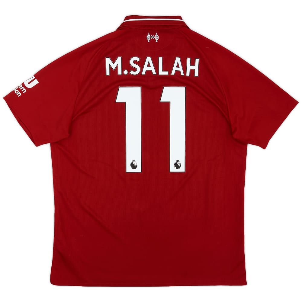 2018-19 Liverpool Home Shirt Salah #11 - 7/10 - (M)