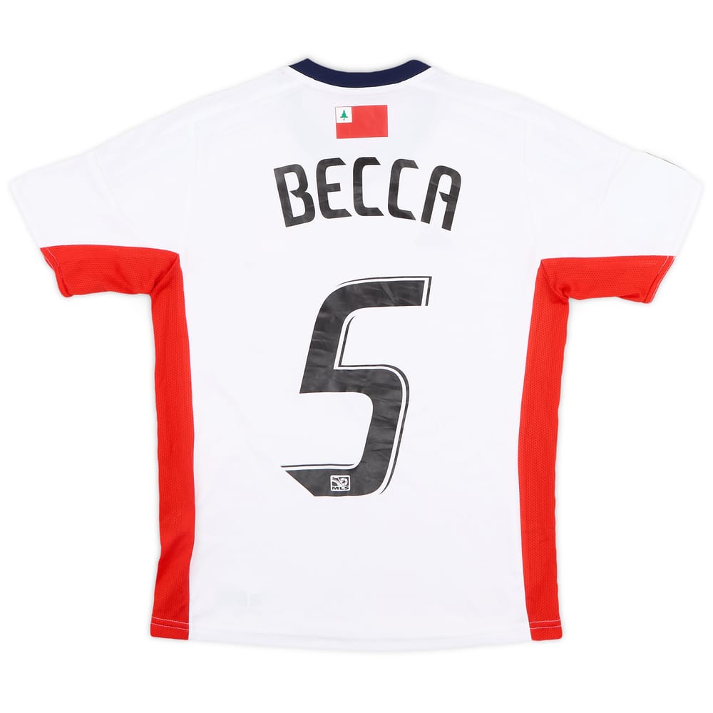2012-13 New England Revolution Away Shirt Becca #5 - 8/10 - (M.Boys)