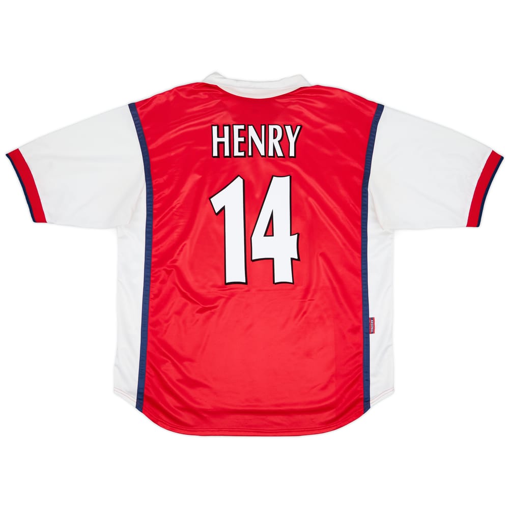 1998-99 Arsenal Home Shirt Henry #14 - 8/10 - (XL)