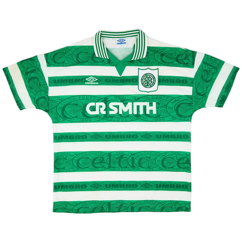 1995-97 Celtic Home Shirt - 7/10 - (XL)