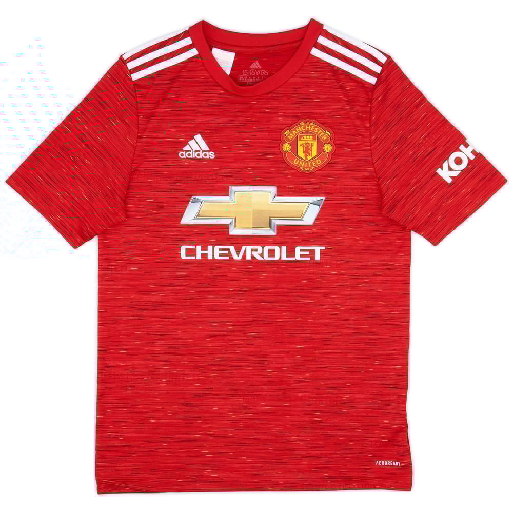 2020-21 Manchester United Home Shirt - 9/10 - (XL.Boys)
