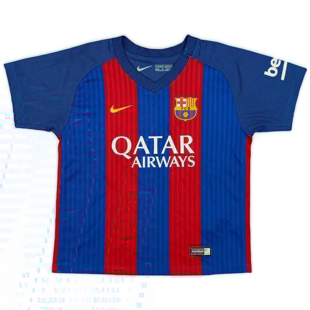 2016-17 Barcelona Home Shirt - 9/10 - (2-3 Years)