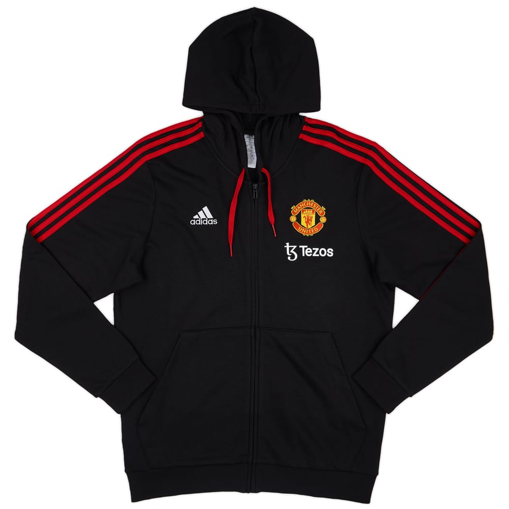 2023-24 Manchester United adidas DNA Hooded Sweat Jacket - 7/10 - (L)