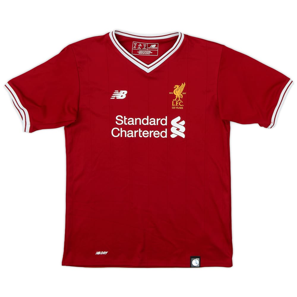2017-18 Liverpool 125 Years Home Shirt - 9/10 - (XS.Boys)