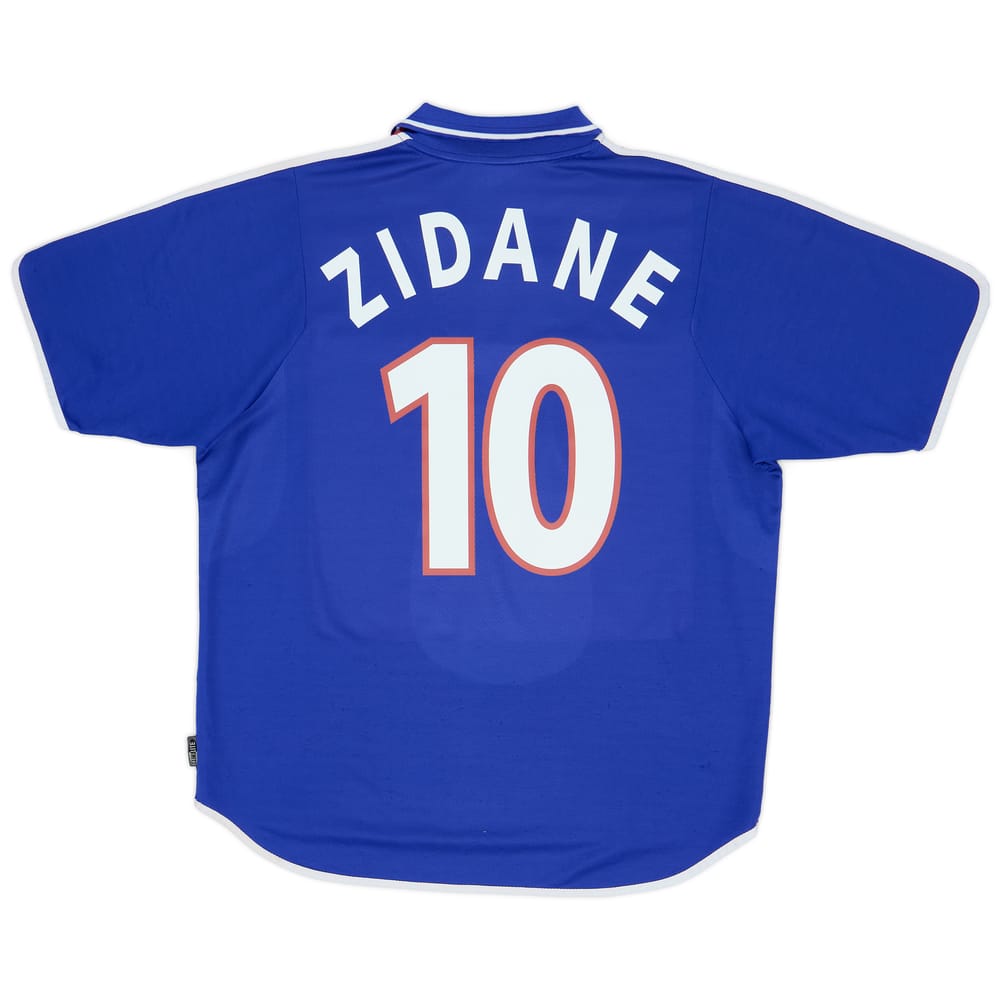 2000-02 France Home Shirt Zidane #10 - 8/10 - (XL)