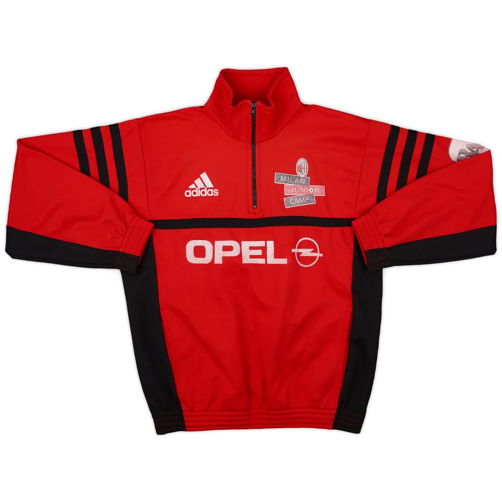 2002-03 AC Milan 'Junior Camp' adidas 1/4 Zip Drill Top - 7/10 - (M.Boys)