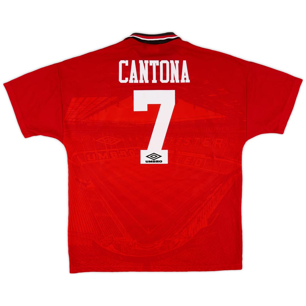 1994-96 Manchester United Home Shirt Cantona #7 - 9/10 - (XL)