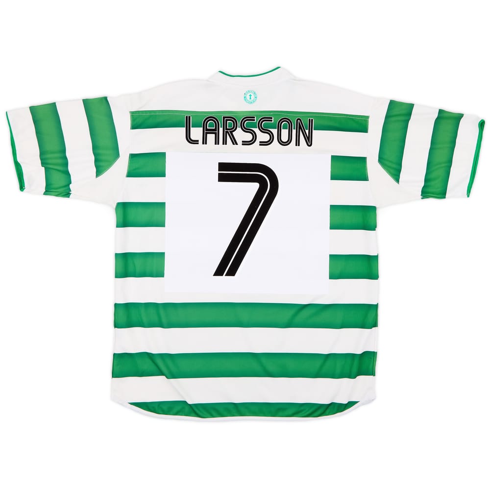 2003-04 Celtic Home Shirt Larsson #7 - 8/10 - (L)