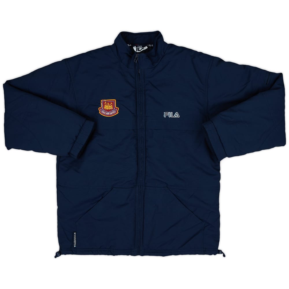 2000-02 West Ham Fila Padded Bench Coat - 4/10 - (XL.Boys)