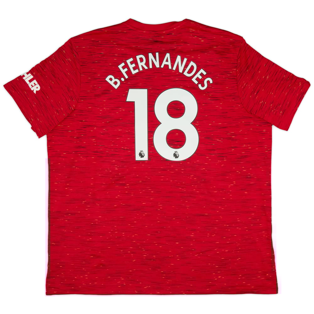 2020-21 Manchester United Home Shirt B.Fernandes #18 - 6/10 - (3XL)