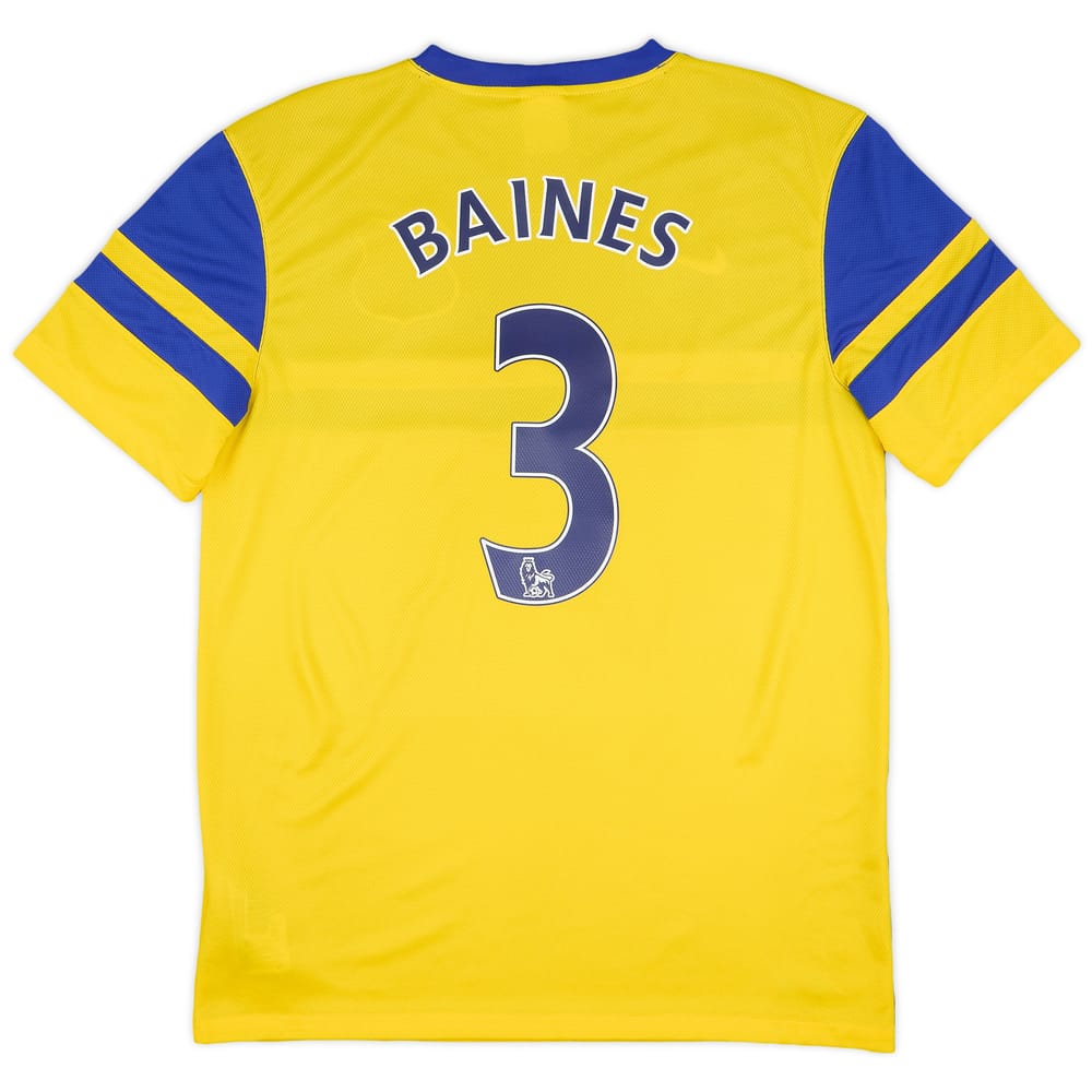 2013-14 Everton Away Shirt Baines #3 - 7/10 - (M)