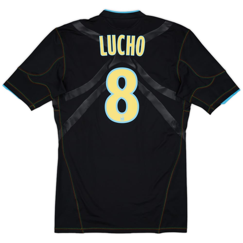 2010-11 Olympique Marseille Player Issue Techfit Third Shirt Lucho #8 - 8/10 - (XL)