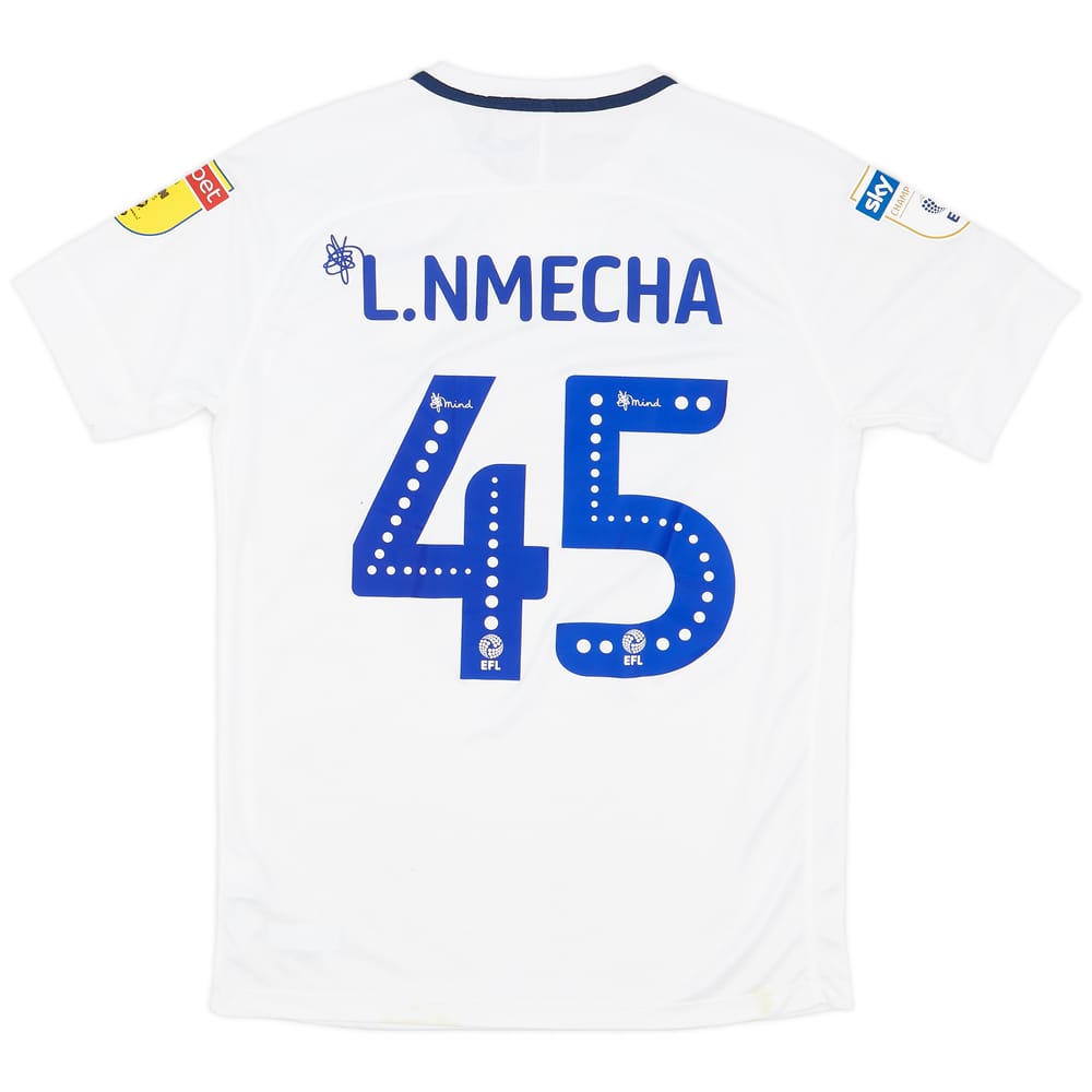 2018-19 Preston North End Match Worn Home Shirt L. Nmecha #45