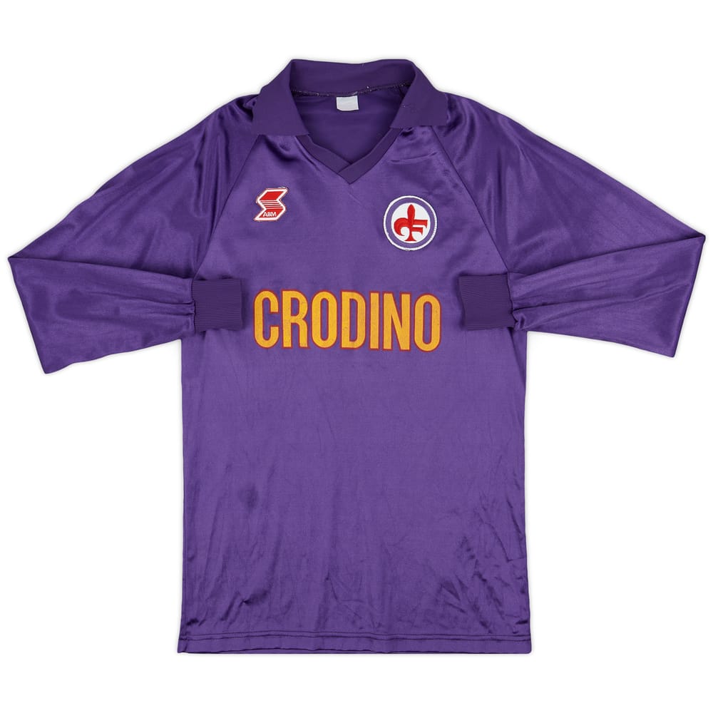 1987-89 Fiorentina Home L/S Shirt - 7/10 - (M)
