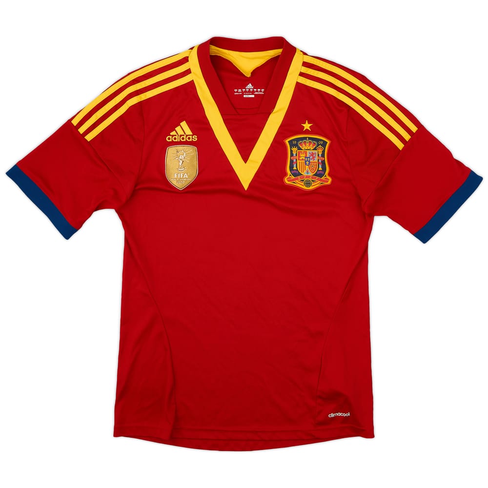 2013 Spain Confederation Cup Home Shirt - 9/10 - (S)