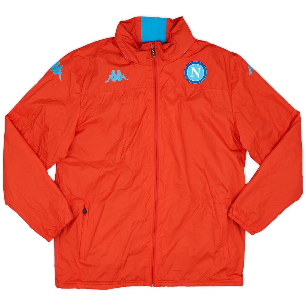2015-16 Napoli Kappa Hooded Rain Jacket - 9/10 - (XXL)