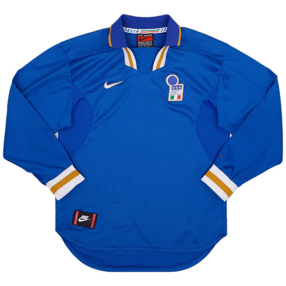 1996-97 Italy Home L/S Shirt - 8/10 - (L)