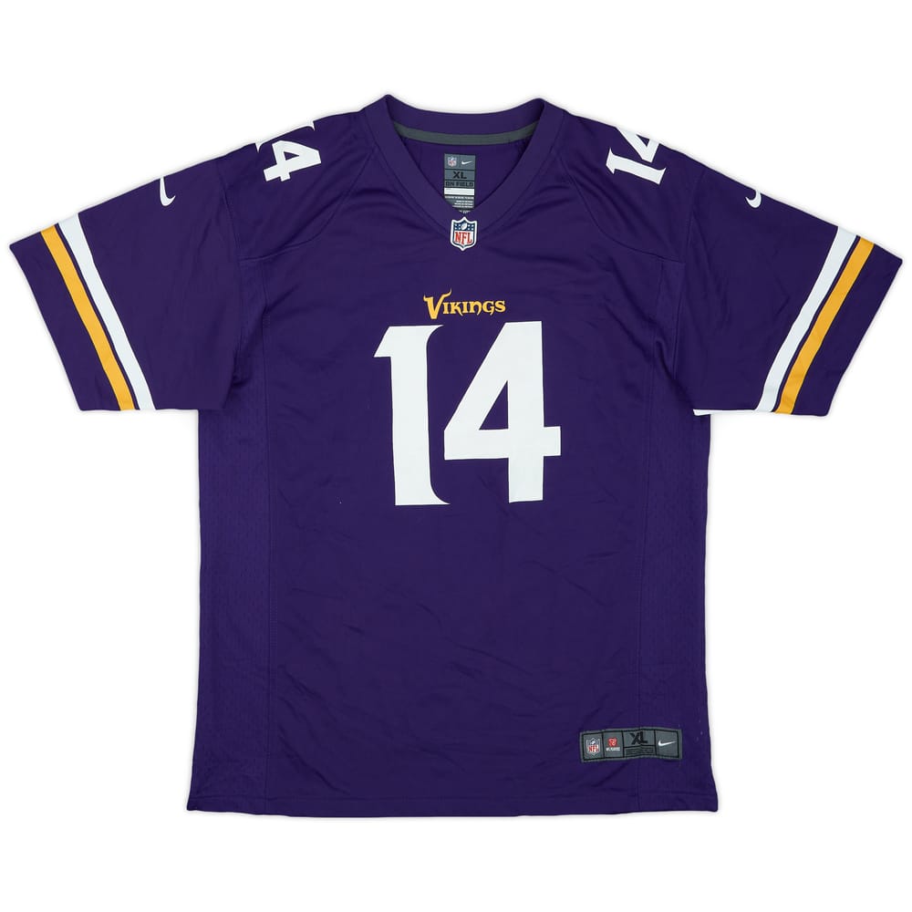 2015-19 Minnesota Vikings Diggs #14 Nike Game Home Jersey - 7/10 - (XL.Boys)