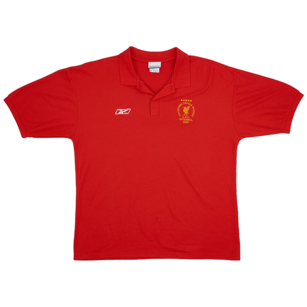 2005 Liverpool 'CL Winners' Reebok Polo Shirt - 9/10 - (XL)
