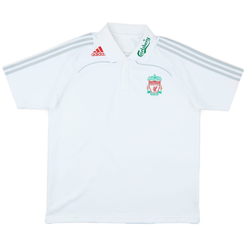 2008-09 Liverpool adidas Polo Shirt - 7/10 - (XL)