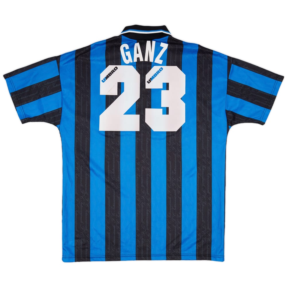 1997-98 Inter Milan Player Issue Home Shirt Ganz #23 - 9/10 - (XL)