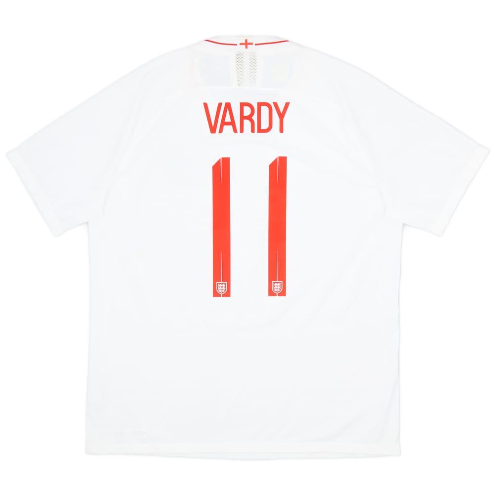 2018-19 England Authentic Home Shirt Vardy #11 - 9/10 - (XL)