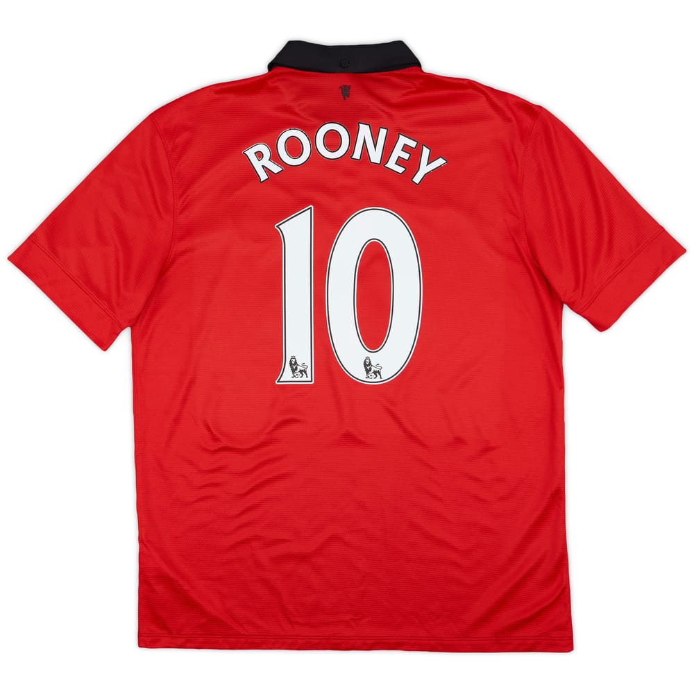 2013-14 Manchester United Home Shirt Rooney #10 - 6/10 - (L)