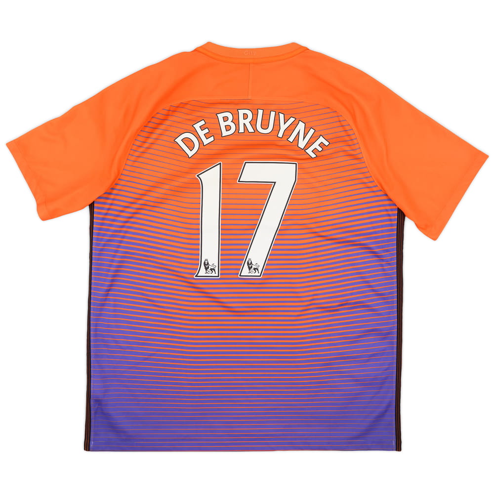 2016-17 Manchester City Third Shirt De Bruyne #17 - 8/10 - (XL)