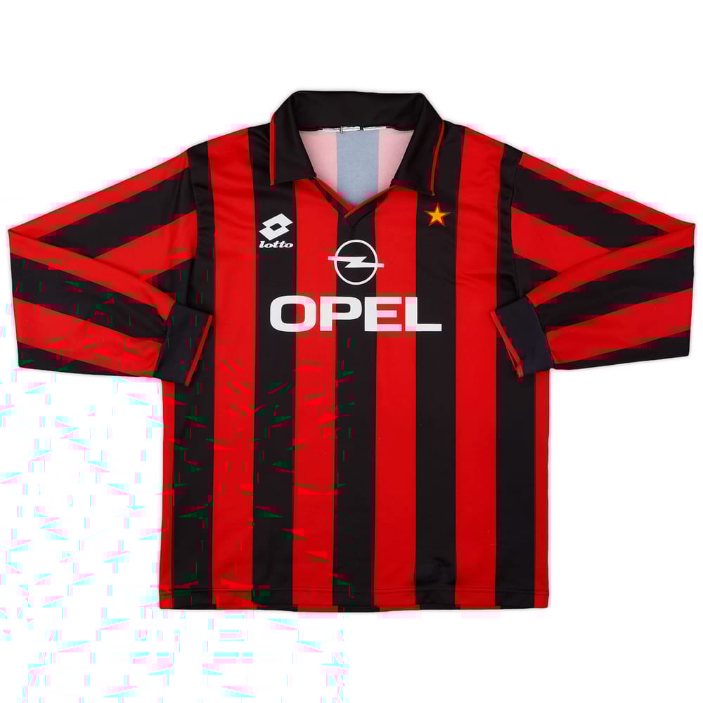1993-94 AC Milan Home L/S Shirt - 8/10 - (S)