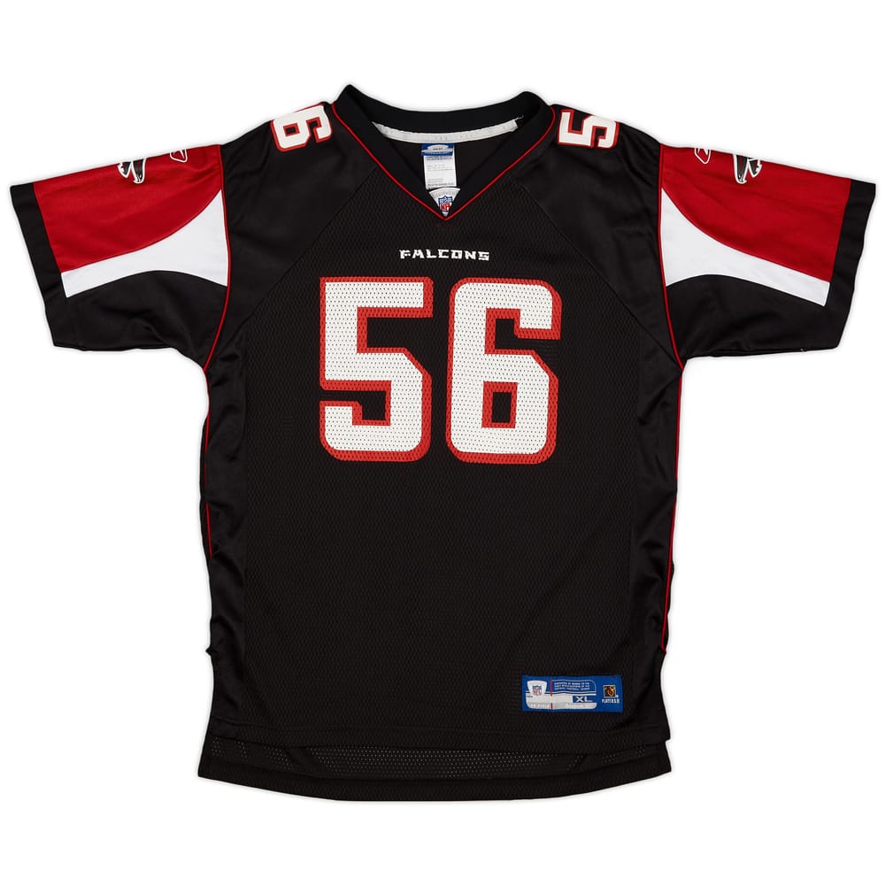 2005-06 Atlanta Falcons Brooking #56 Reebok On Field Alternate Jersey - 9/10 - (XL.Boys)