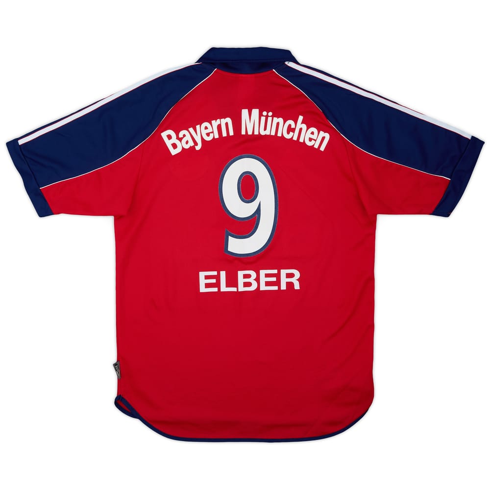 1999-01 Bayern Munich Home Shirt Elber #9 - 9/10 - (S)