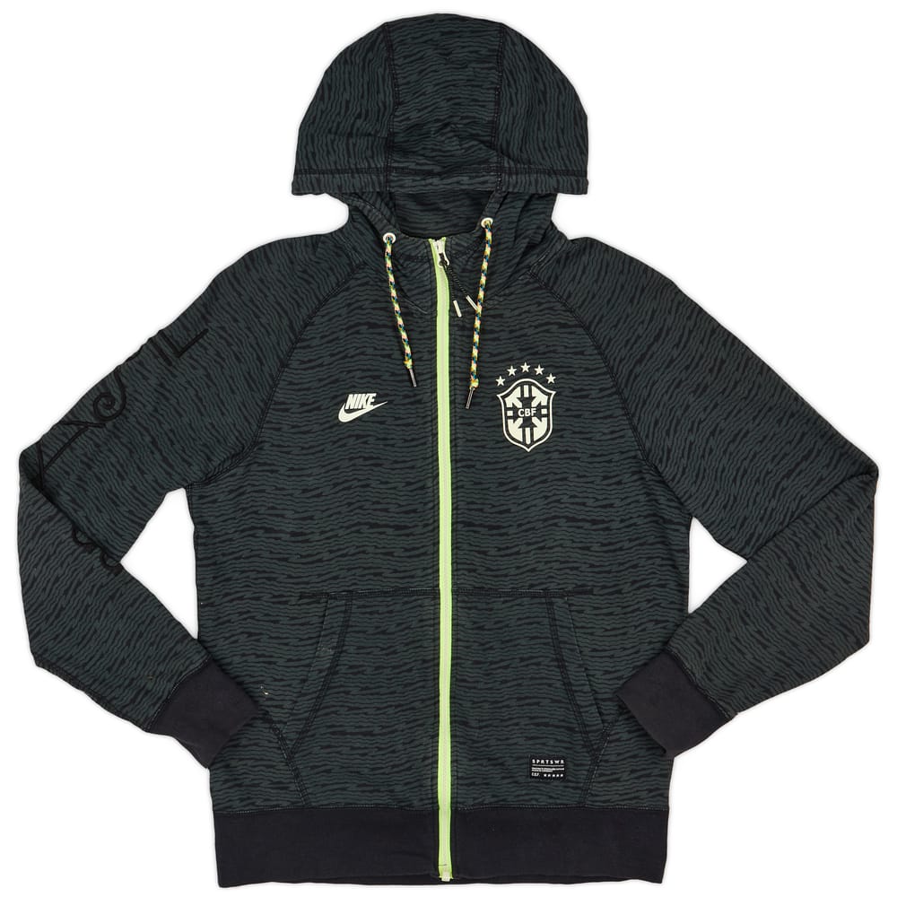 2014-15 Brazil Nike Hooded Top - 6/10 - (M)
