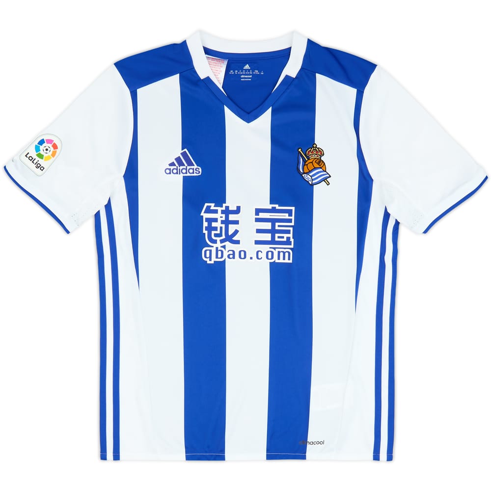 2016-17 Real Sociedad Home Shirt - As New - (L.Kids)
