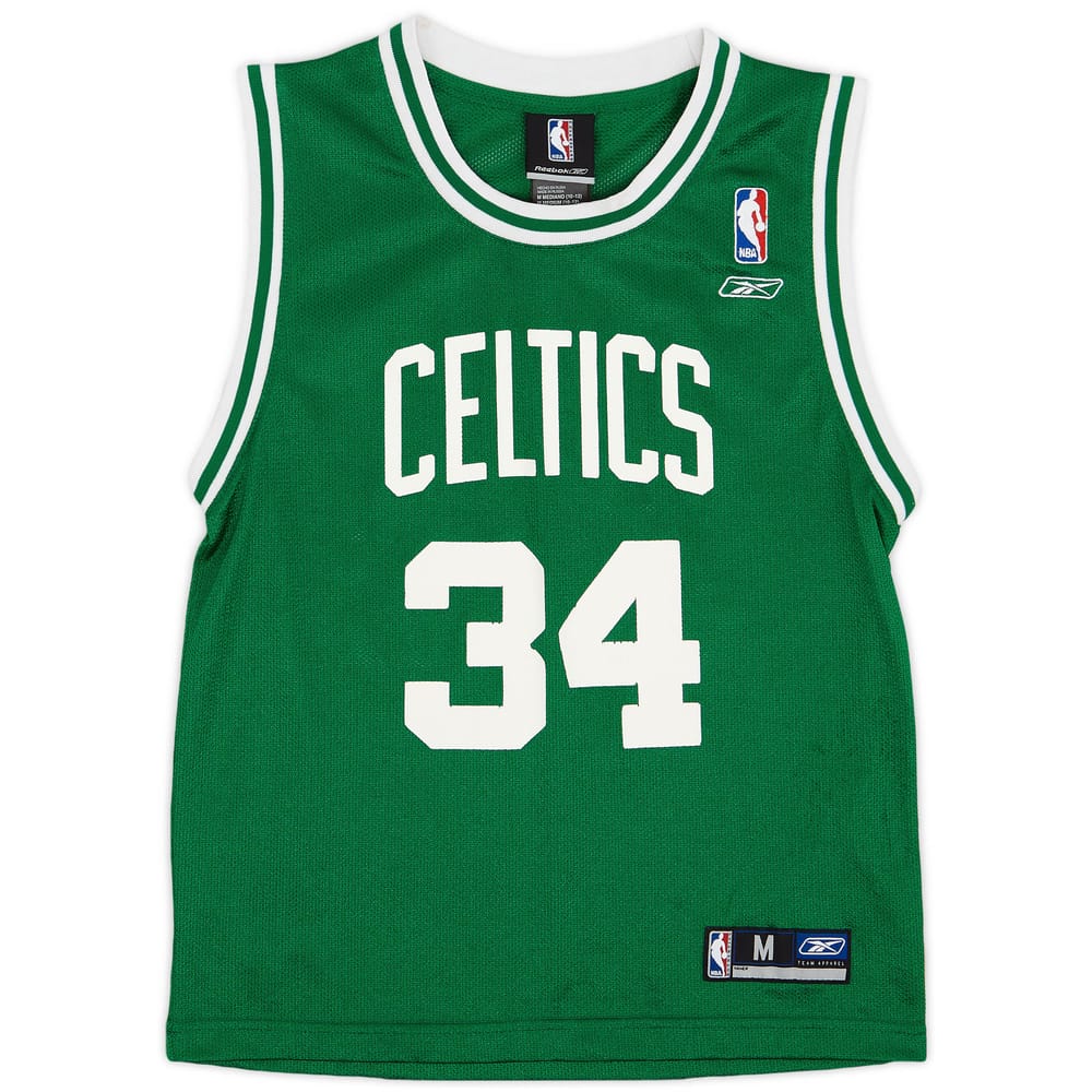 2002-05 Boston Celtics Pierce #34 Reebok Away Jersey - 7/10 - (M.Boys)