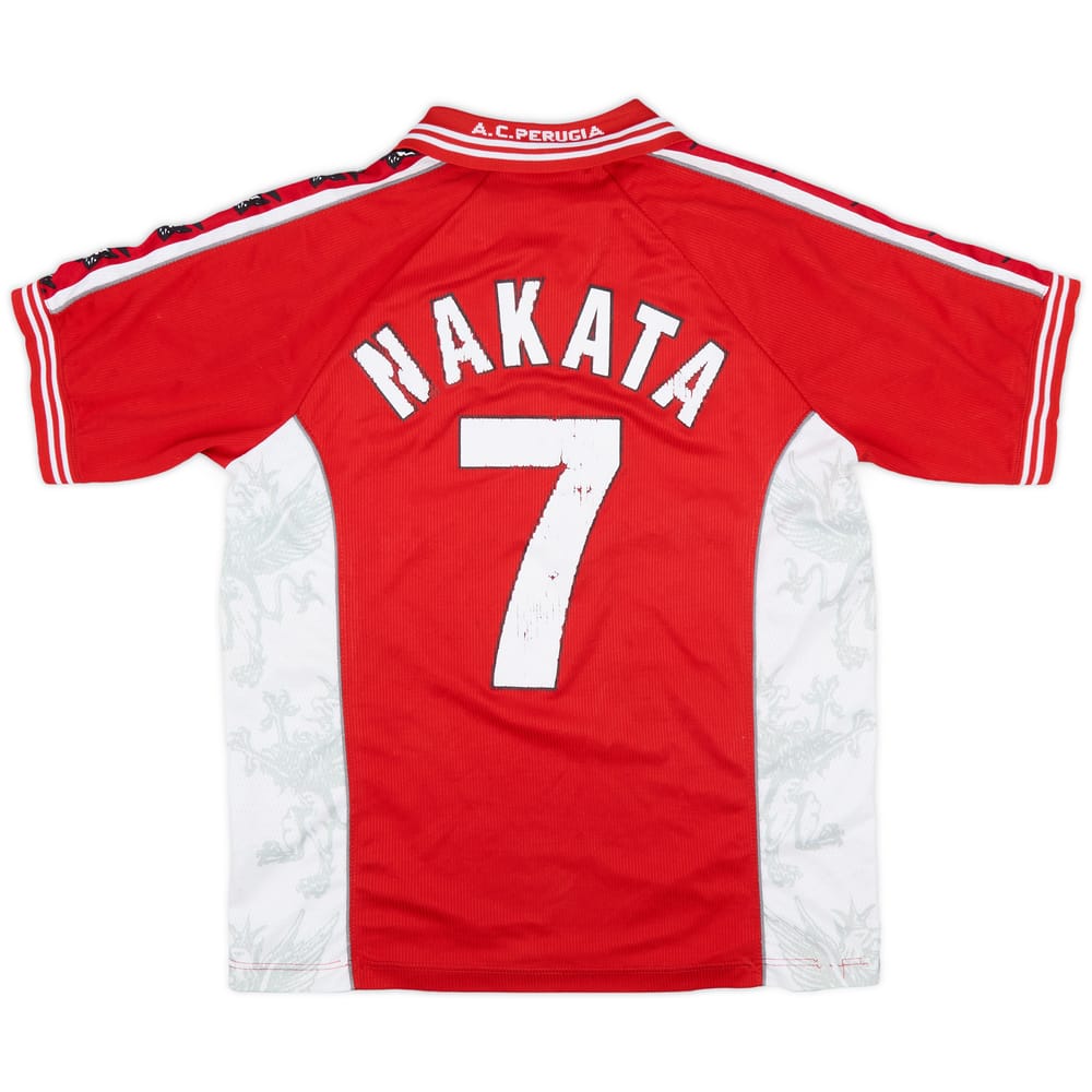 1999-00 Perugia Home Shirt Nakata #7 - 5/10 - (M)